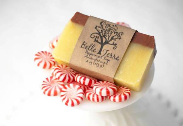 Handcrafted Holiday Soap Peppermint On Luulla